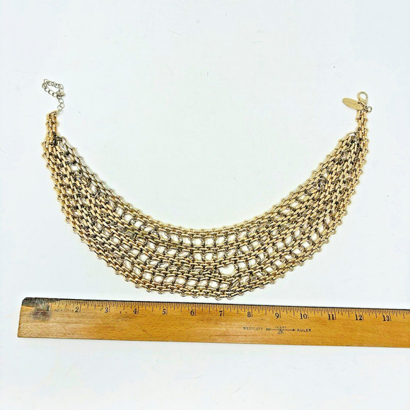 Chicos Necklace Lot of 4 Modern Costume Jewelry 2 Long 1 Bib 1 Statement - Picture 8 of 15